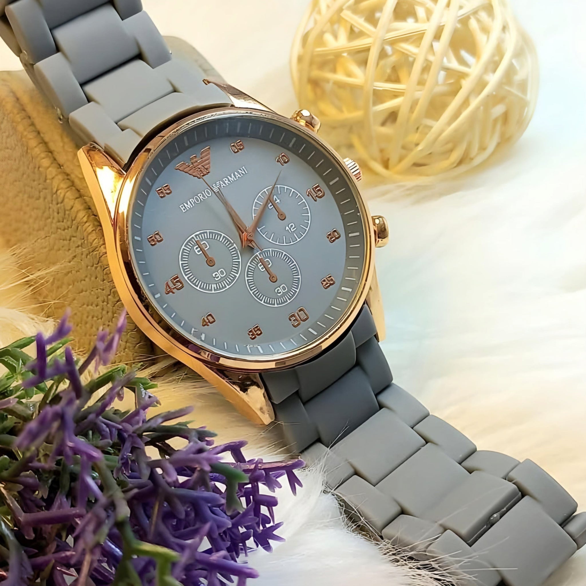 Casual Rubber Straps Watch